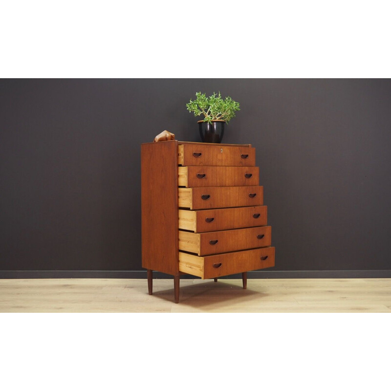 Vintage chest of drawers in teak by P. Westergaard Mobelfabrik, 1960-1970