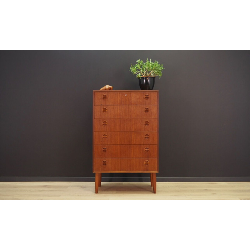 Vintage chest of drawers with 6 drawers, Scandinavian design, 1960
