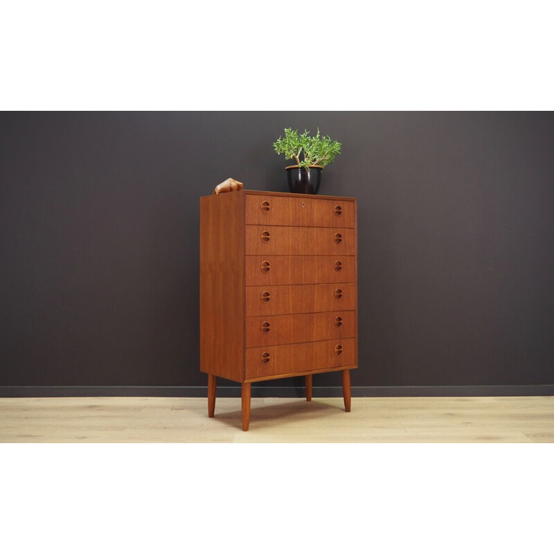 Vintage chest of drawers with 6 drawers, Scandinavian design, 1960