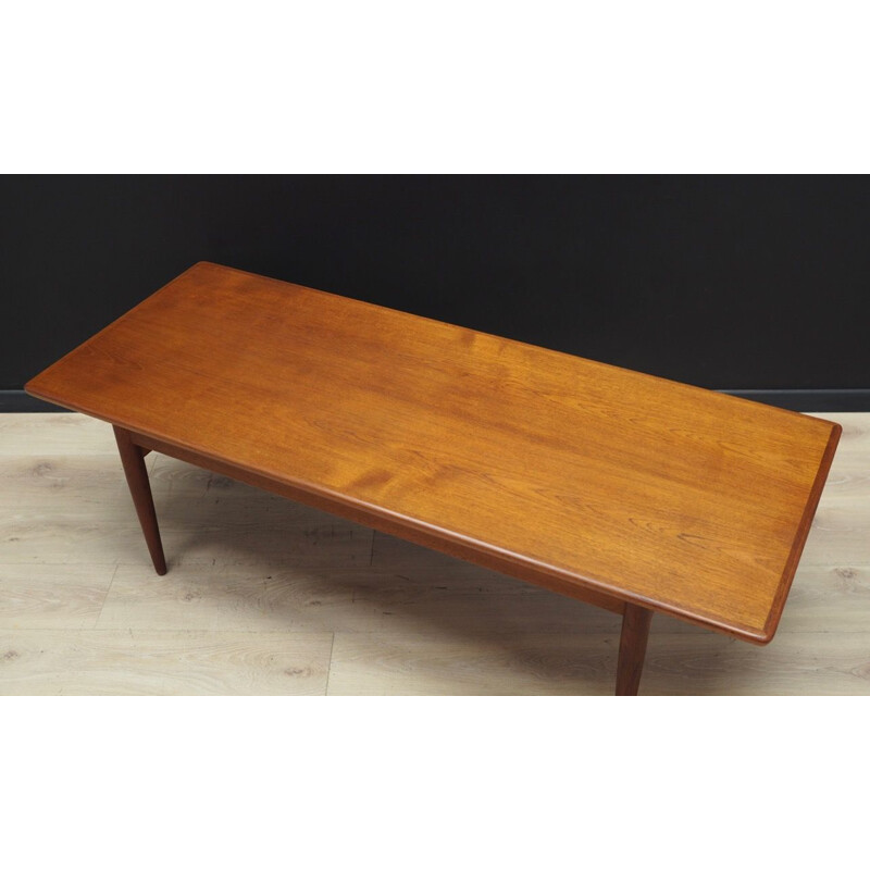 Table basse vintage en teck, Danemark, 1960-70