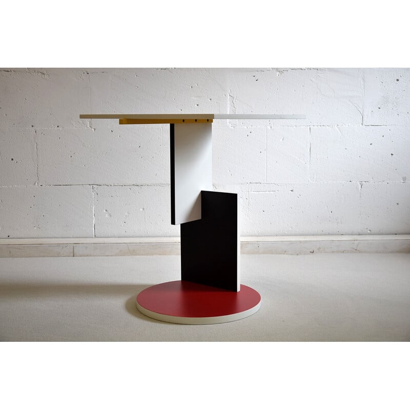 Vintage "Schroeder 1" side table by Gerrit Rietveld for Cassina