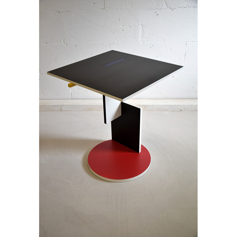 Table d'appoint vintage "Schroeder 1" de Gerrit Rietveld pour Cassina