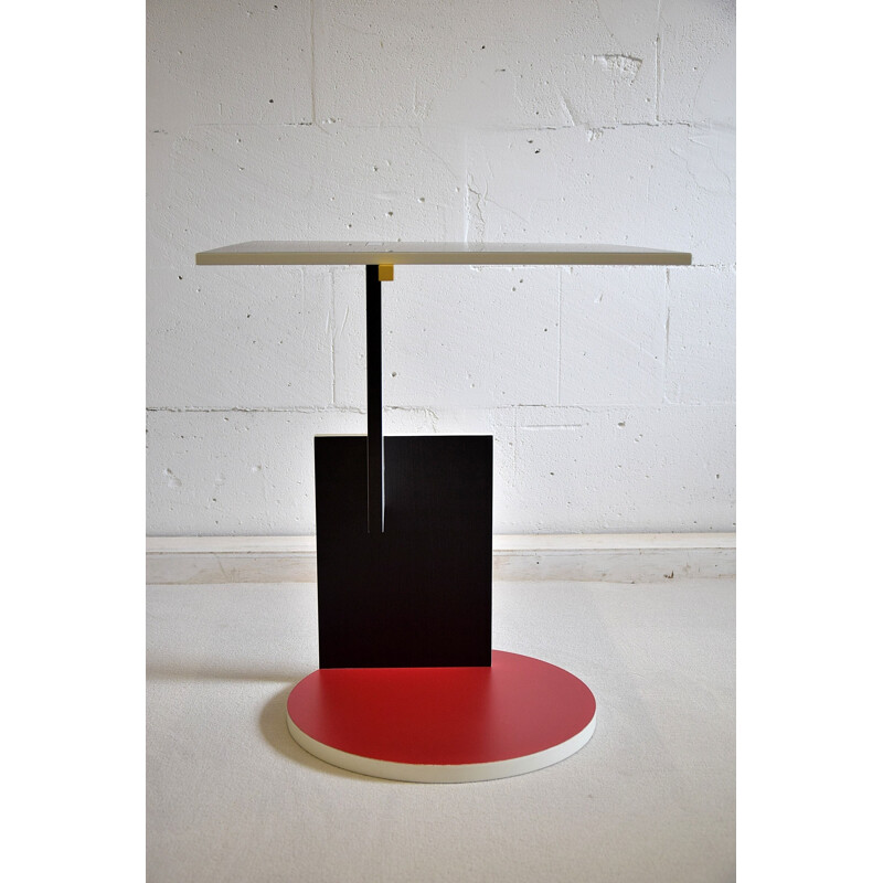 Vintage "Schroeder 1" side table by Gerrit Rietveld for Cassina