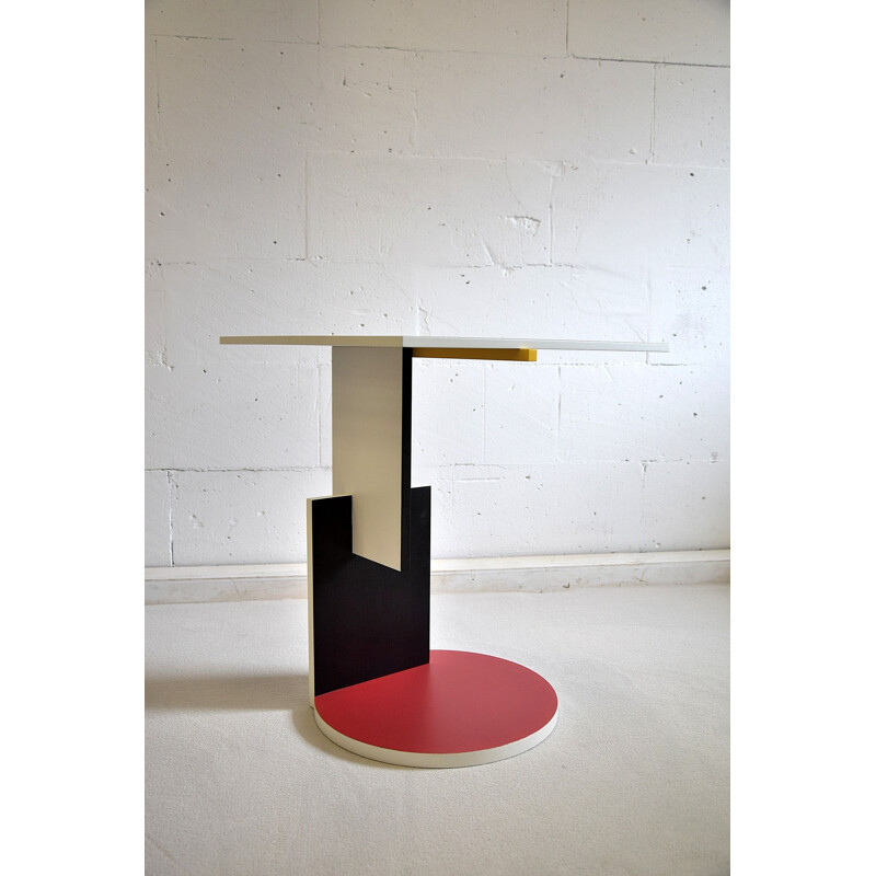 Vintage "Schroeder 1" side table by Gerrit Rietveld for Cassina