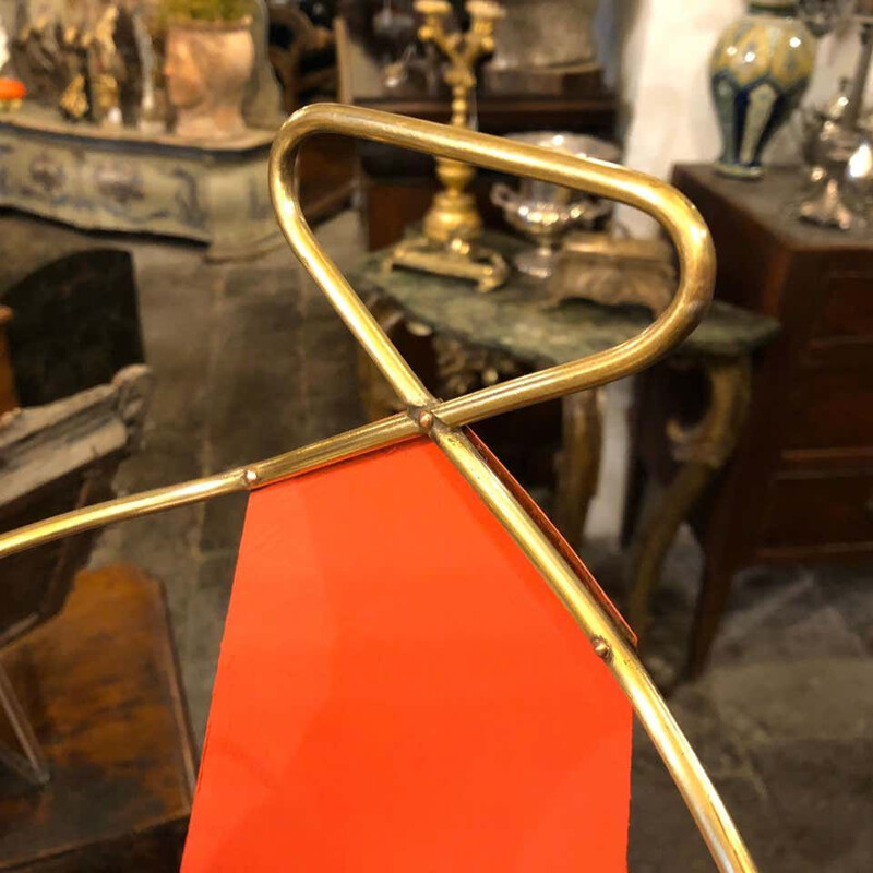 Vintage brass umbrella stand, Italy 1950