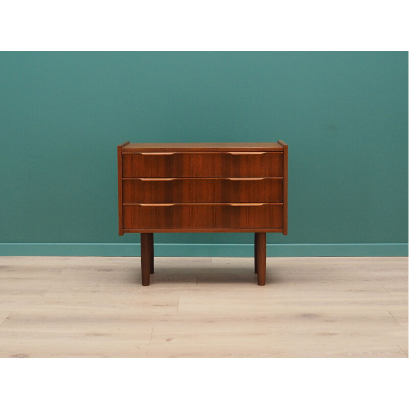 Vintage teak Chest Of Drawers, Denmark, 1960-70s