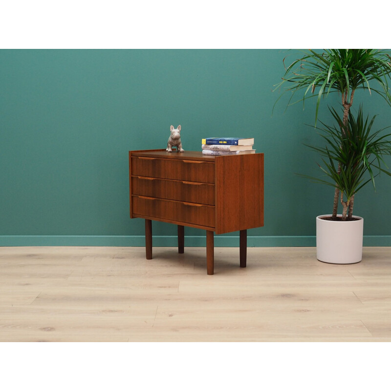 Vintage teak Chest Of Drawers, Denmark, 1960-70s