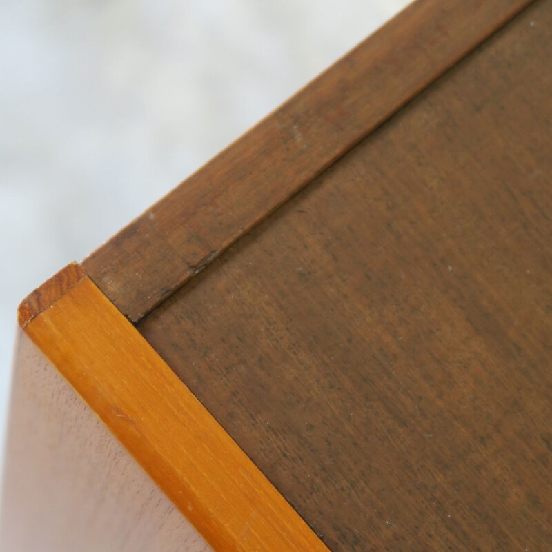 Vintage teak and metal sideboard, France 