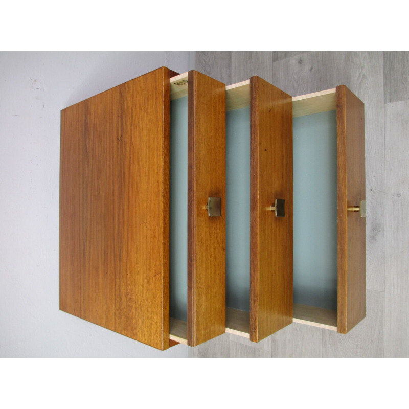 Vintage teak chest of drawers by Alberts Tibro, Sweden, 1970s