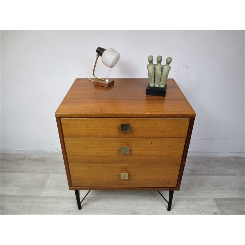 Vintage teak chest of drawers by Alberts Tibro, Sweden, 1970s