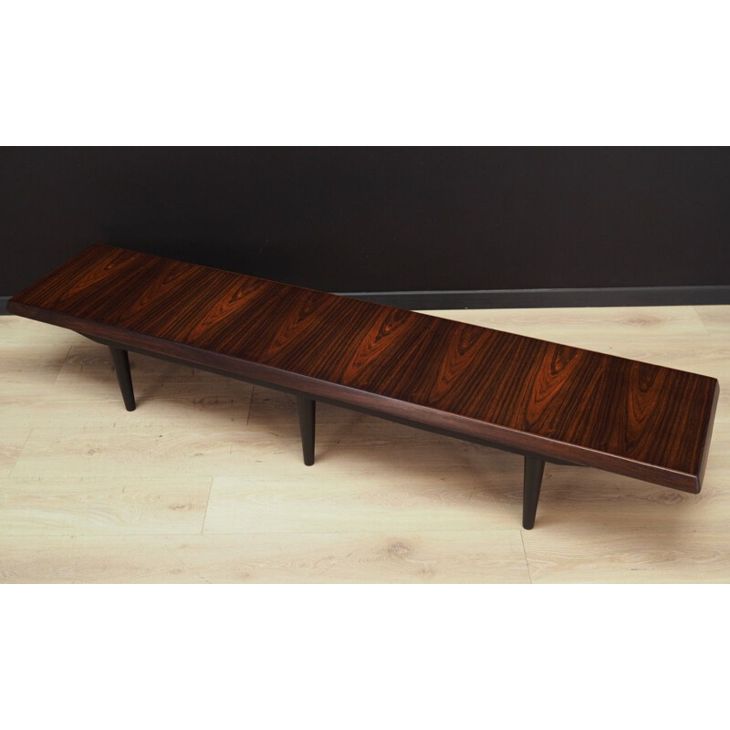 Vintage retro rosewood bench, 1970s