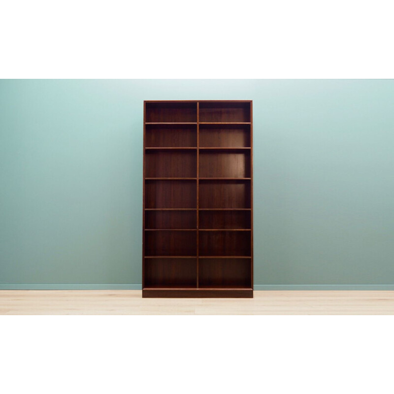 Vintage mahogany bookcase, Denmark, 1960-70s