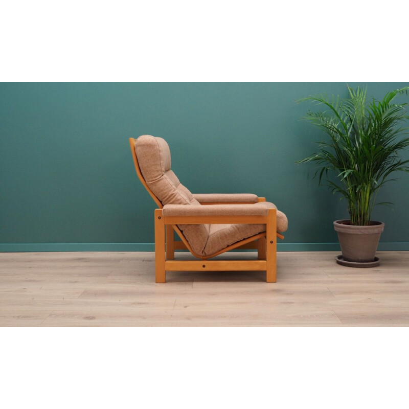 Vintage beech armchair, scandinavian design, 1960-70s