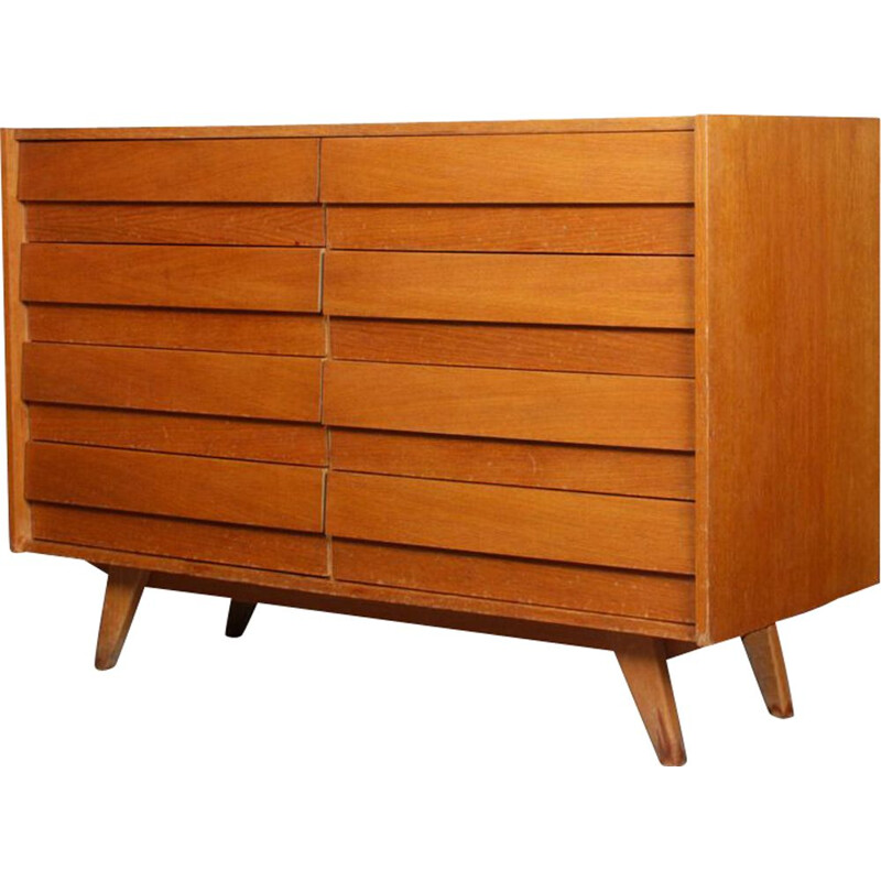 Vintage Eastern European chest of drawers by Jiri Jiroutek, model U-453, 1960