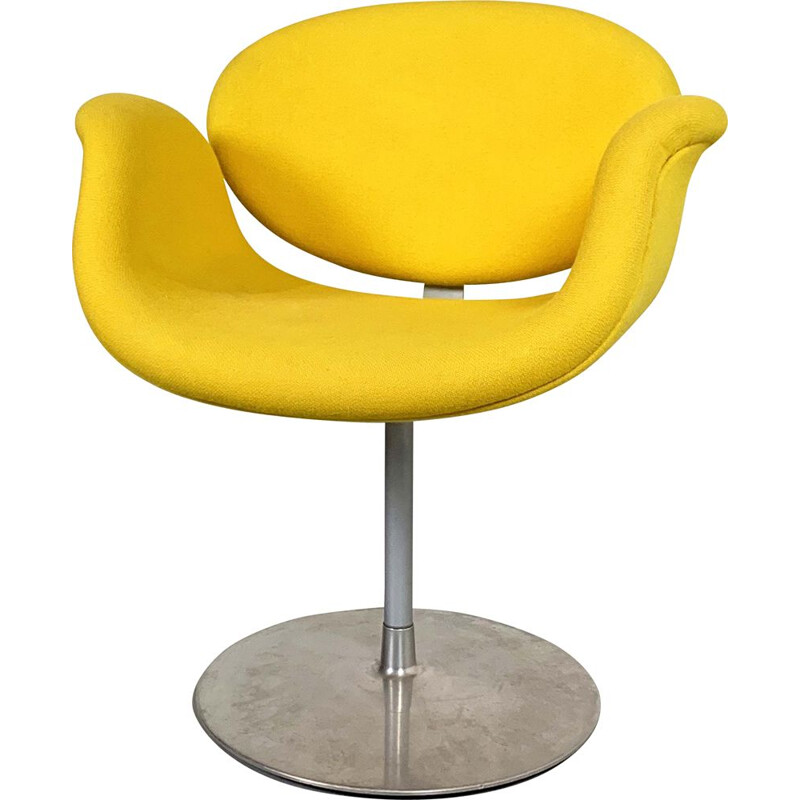 Vintage yellow Tulip chair by Pierre Paulin for Artifort, 1970s