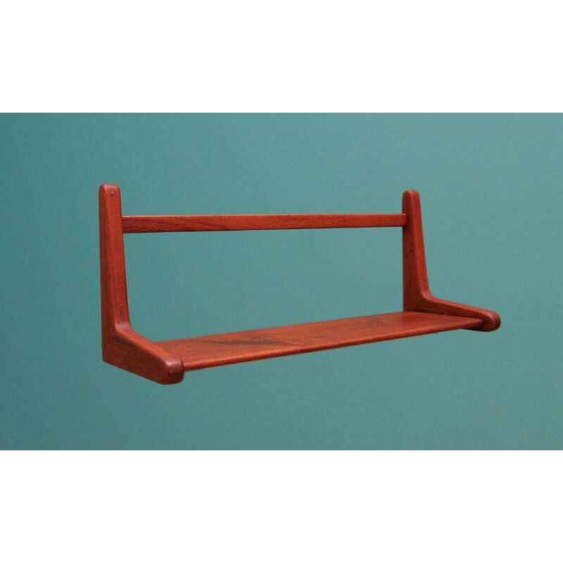 Vintage hanging shelf in teak, 1960-70s