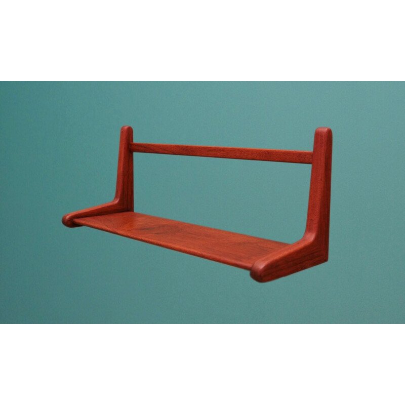 Vintage hanging shelf in teak, 1960-70s