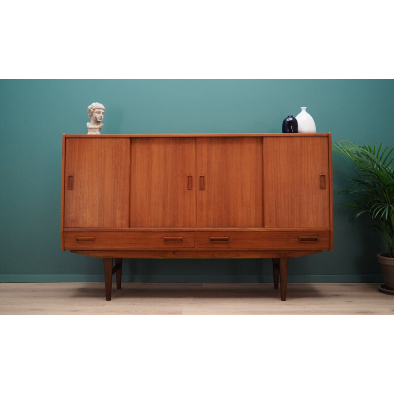 Vintage teak sideboard by Hans Jorn from Westergaards Mobelfabrik, 1960-70s