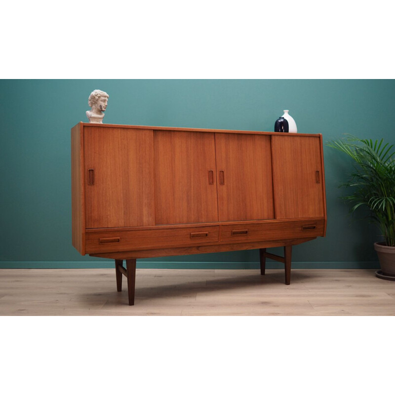 Vintage teak sideboard by Hans Jorn from Westergaards Mobelfabrik, 1960-70s