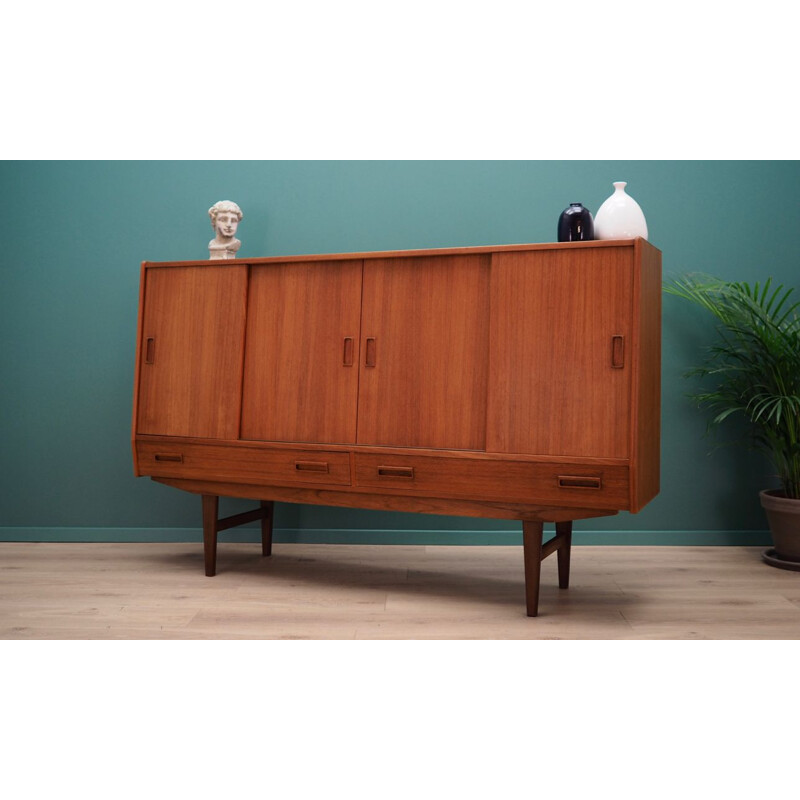 Vintage teak sideboard by Hans Jorn from Westergaards Mobelfabrik, 1960-70s