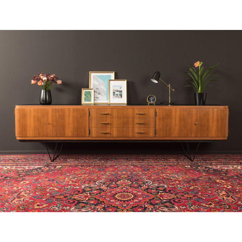 Vintage walnut and formica sideboard, Germany, 1960s