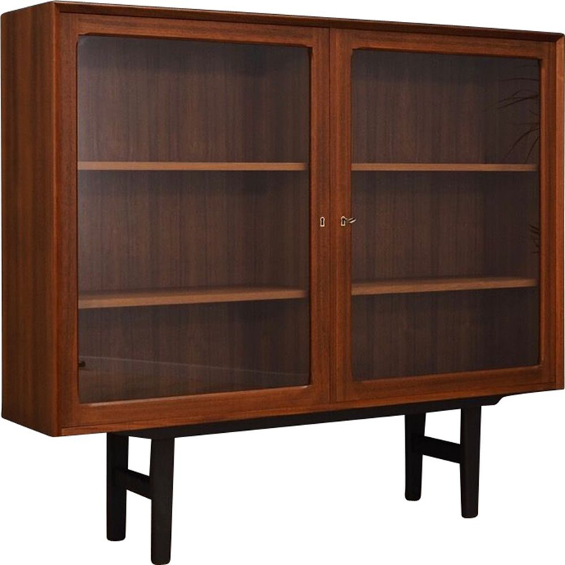 Vintage teak and glass Bookcase by Brouer, 1960s