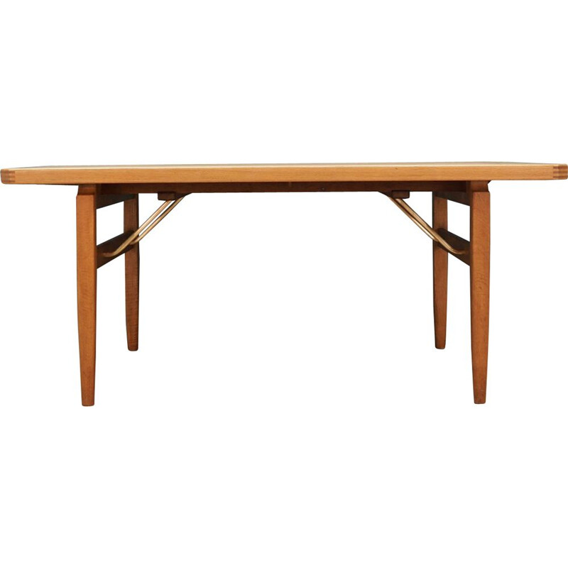 Vintage extendable ash wood dining table, 1960-70s