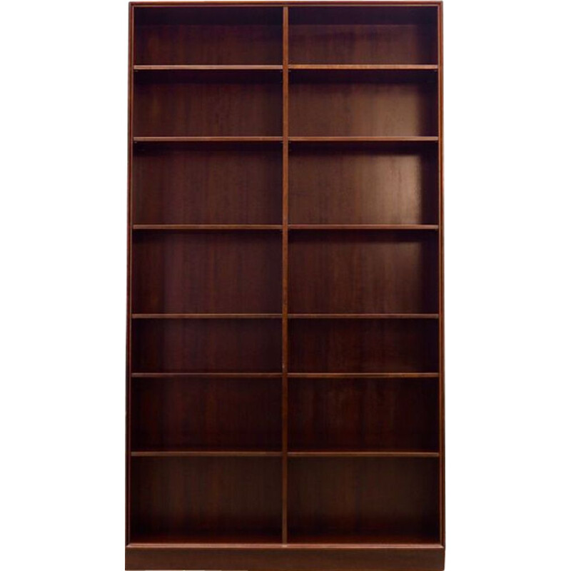 Vintage mahogany bookcase, Denmark, 1960-70s