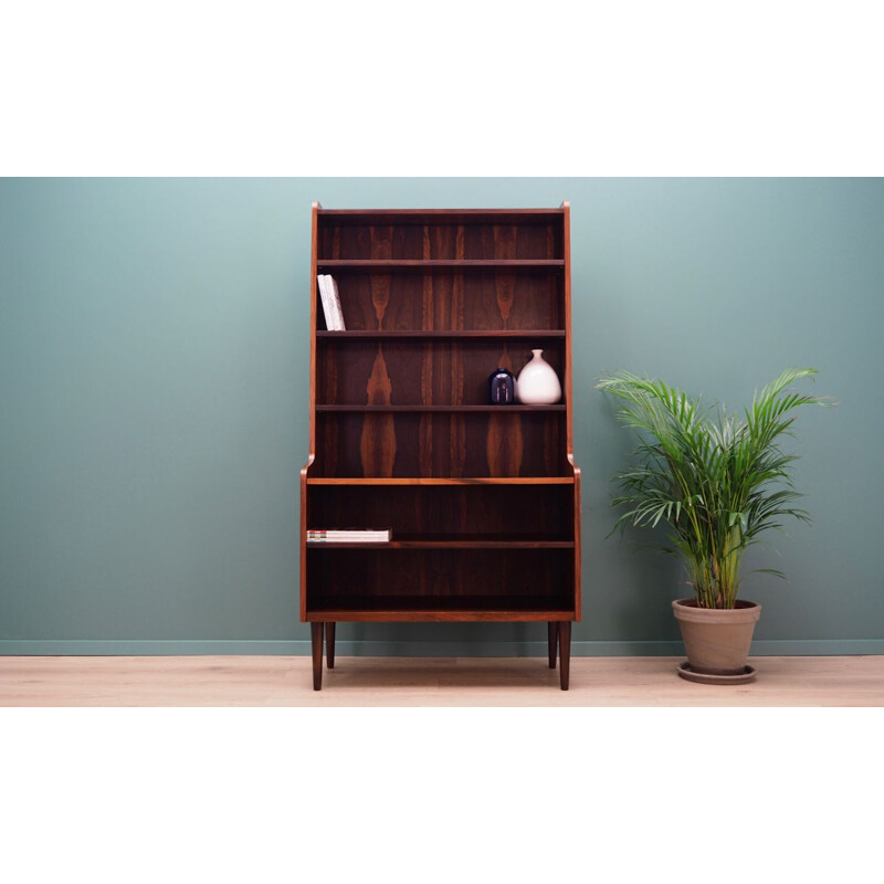 Vintage rosewood Bookcase, Denmark, 1960-70s