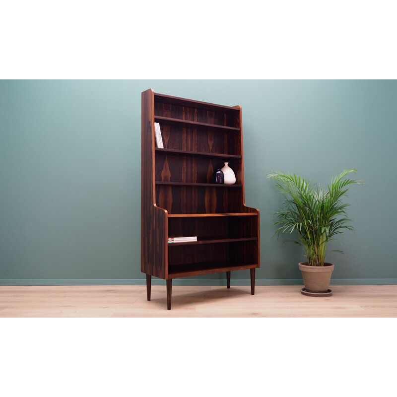 Vintage rosewood Bookcase, Denmark, 1960-70s