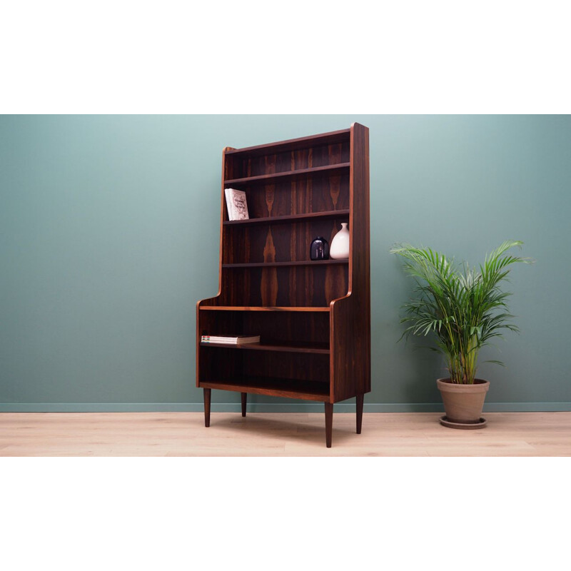 Vintage rosewood Bookcase, Denmark, 1960-70s