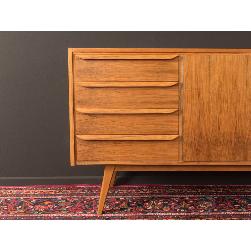 Vintage teak sideboard with three cupboard doors, 1950s