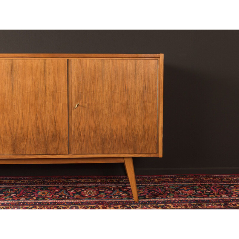 Vintage teak sideboard with three cupboard doors, 1950s