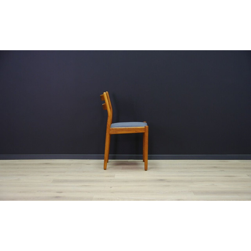 Set of 6 teak vintage chairs by Poul M. Volther, 1960s