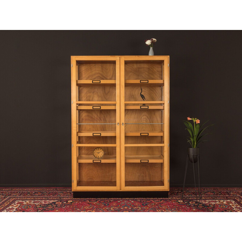 Vintage showcase with 8 drawers in beech, Germany, 1960s