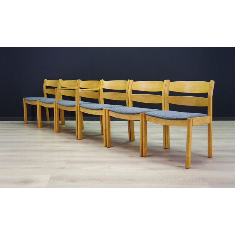 Ensemble de 6 chaises danoises vintage Kurt Ostervig, 1970