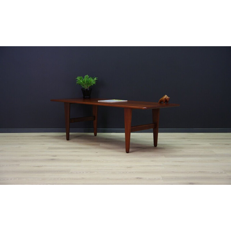 Vintage teak coffee table, Denmark, 1960-1970s