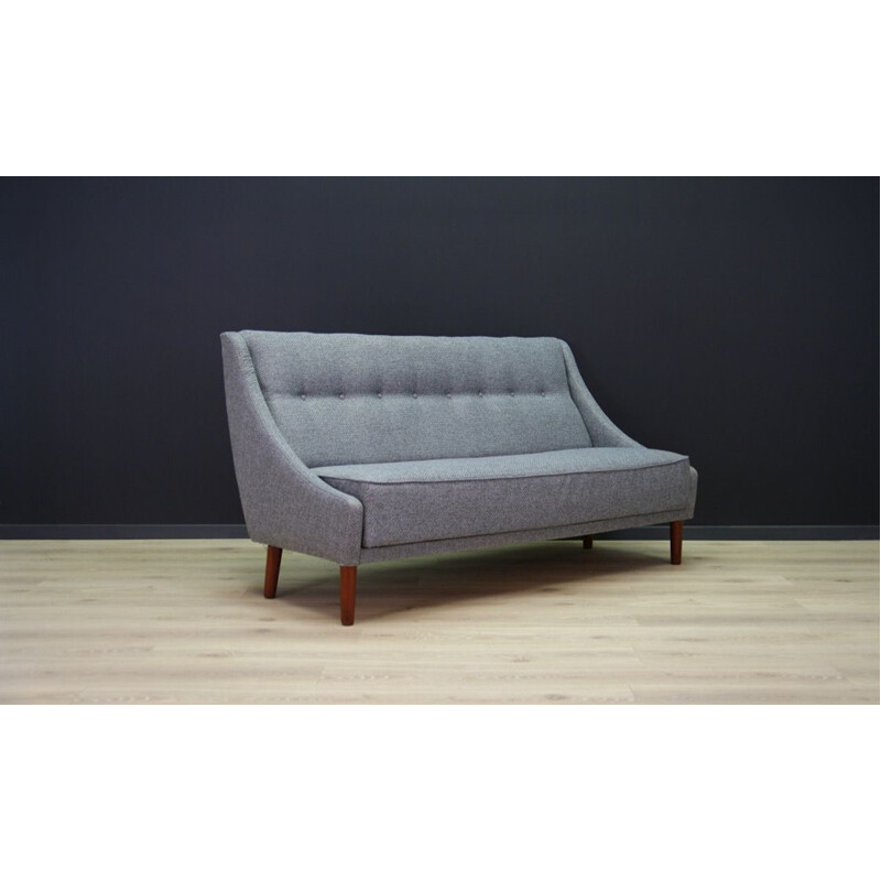 Vintage grey sofa, scandinavian style, Denmark, 1960-70s