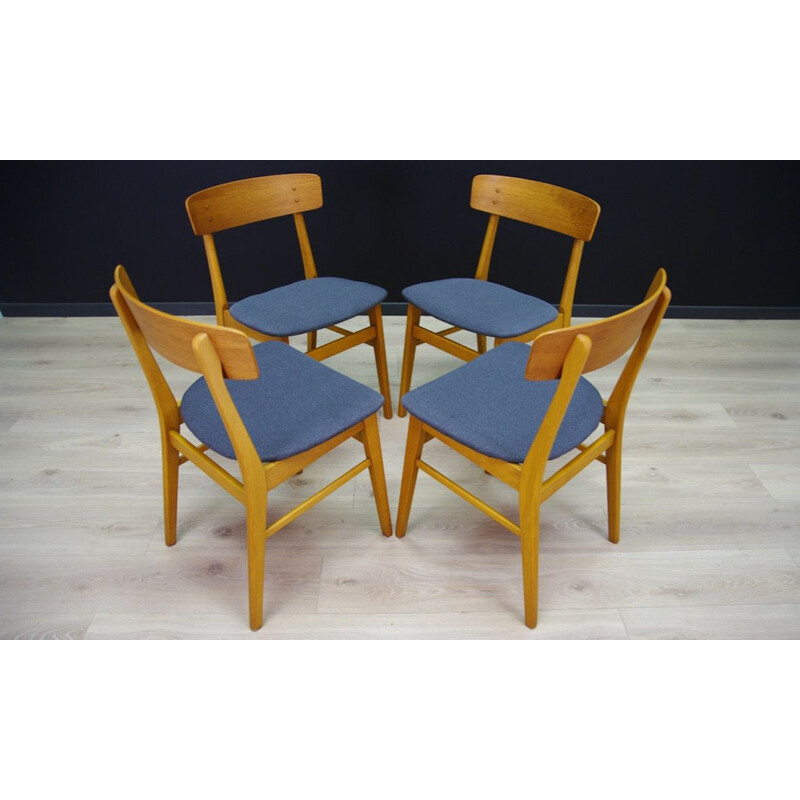 Set of 4 vintage teak chairs from Farstrup, 1960-70s