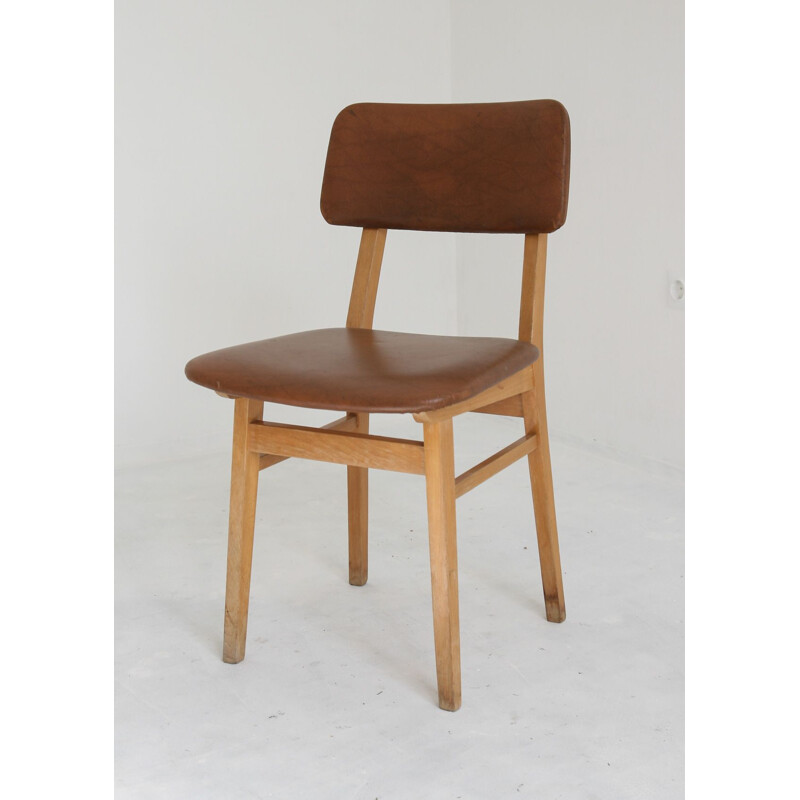 Silla vintage marrón, 1960