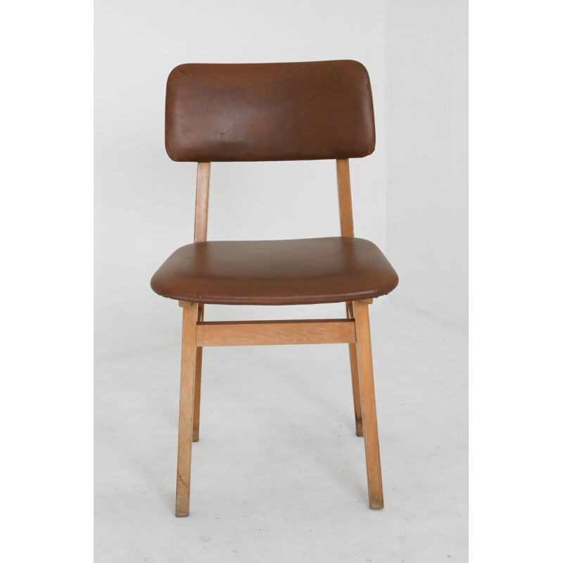 Silla vintage marrón, 1960