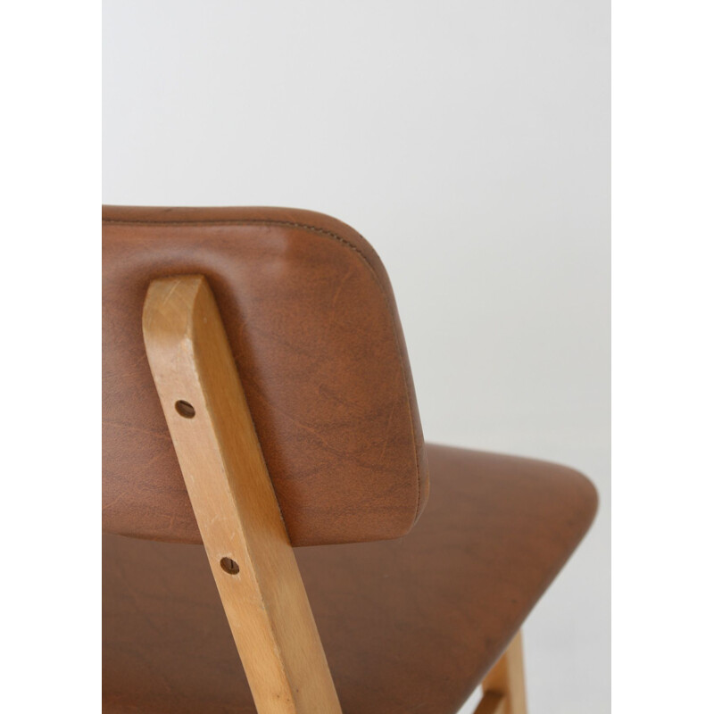 Vintage-Stuhl in brauner Farbe, 1960