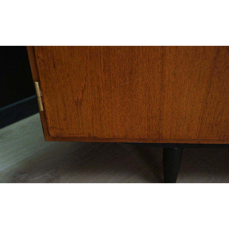 Vintage sideboard in teak with black door, Danish Design, 1960