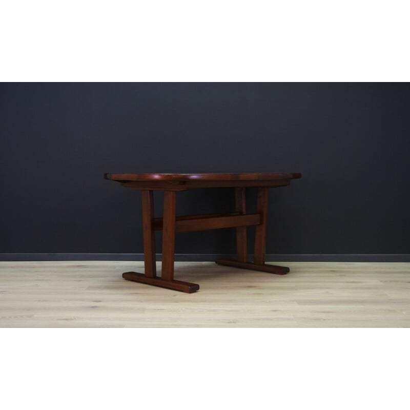 Vintage rosewood table with inserts, Danish design, 1970