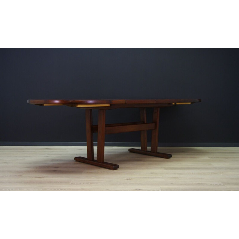 Table vintage en palissandre avec inserts, design danois, 1970