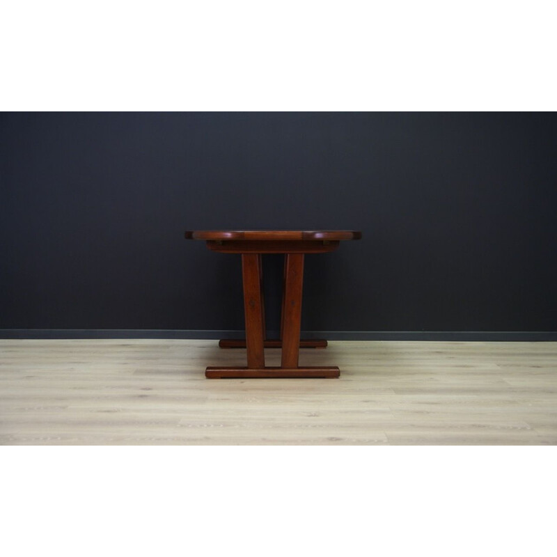 Vintage rosewood table with inserts, Danish design, 1970