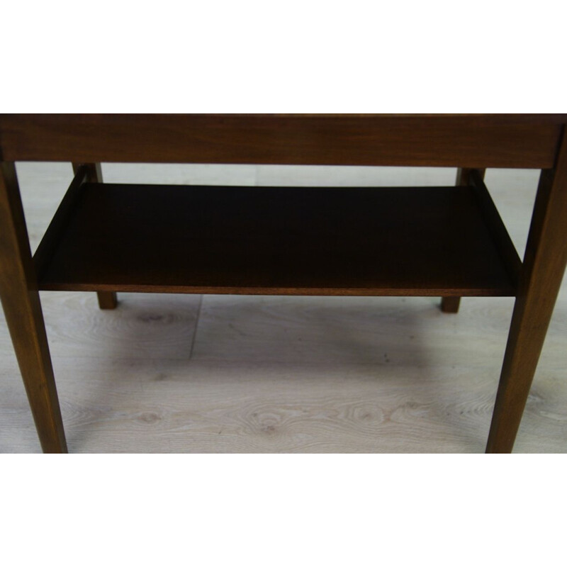 Vintage walnut coffee table, Danish design, 1970