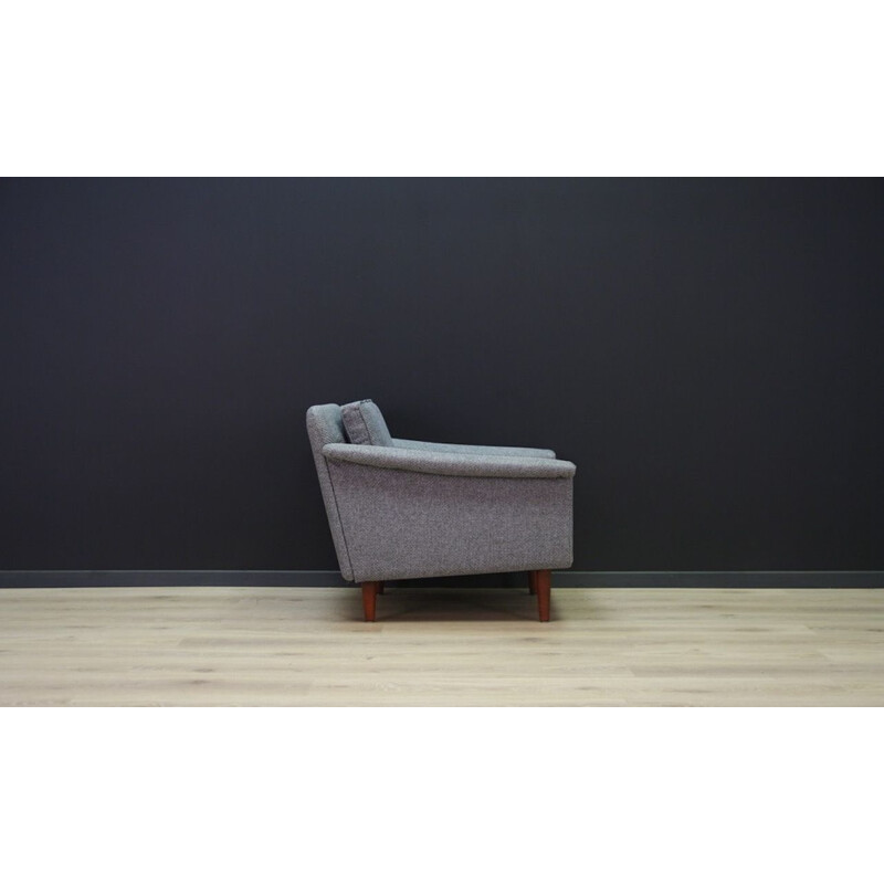 Vintage grey armchair, Danish design, 1960 