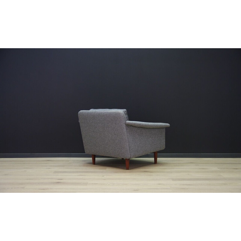 Vintage grey armchair, Danish design, 1960 