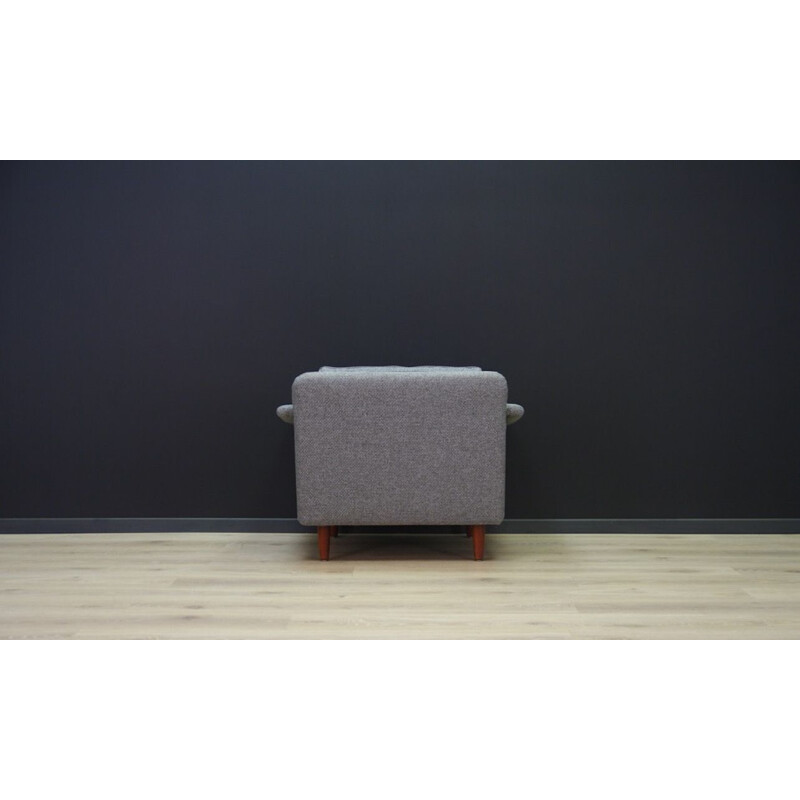 Vintage grey armchair, Danish design, 1960 